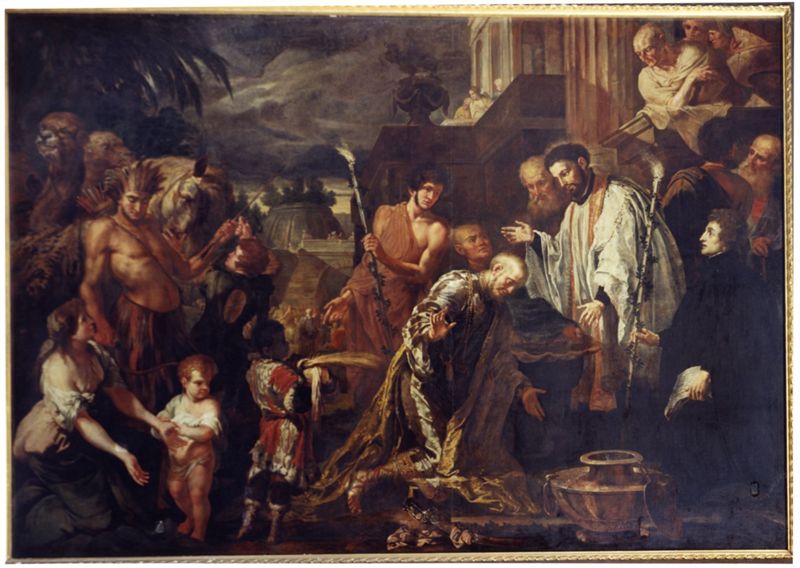 H. Franciscus Xaverius doopt een heidense koning
