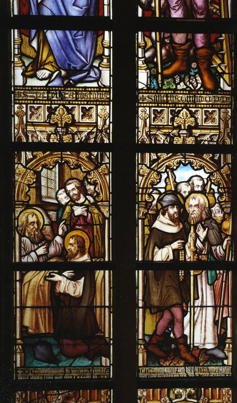 vitrail / Collégiale Saints-Pierre-et-Guidon d'Anderlecht
