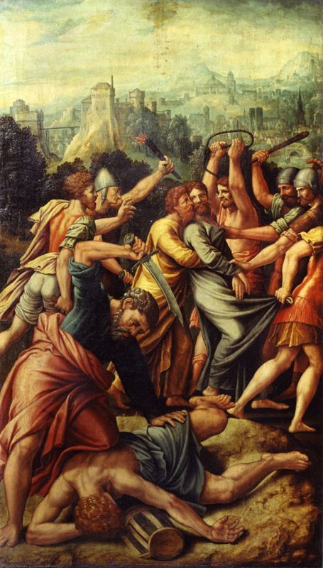 Retable de saint Denis
Baptême du Christ / Arrestation du Christ