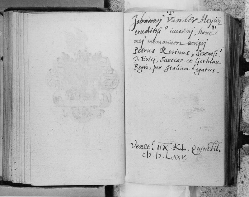 Album Amicorum van Jan van der Meyen