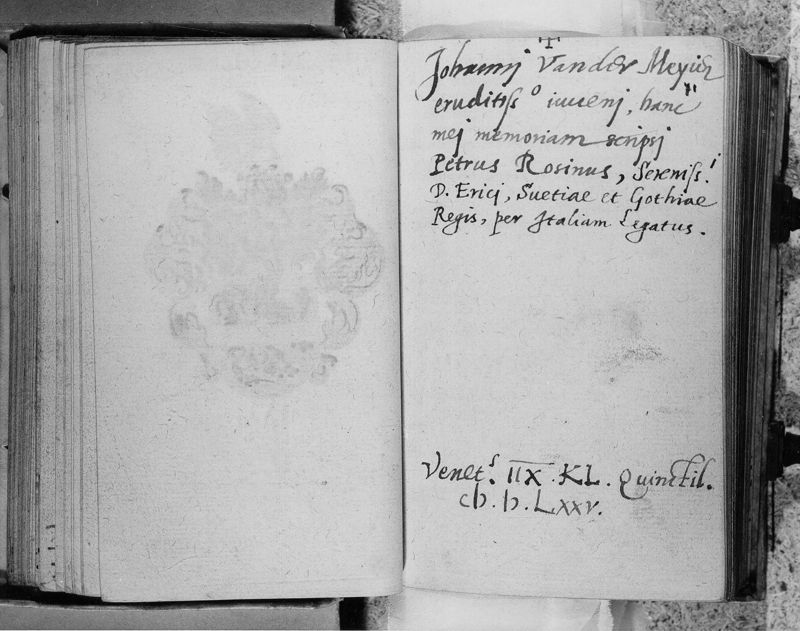 Album Amicorum van Jan van der Meyen