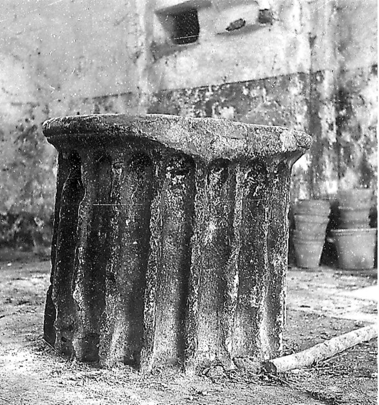 Tambour cannelé à arêtes plates