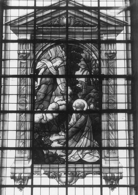 Jezus wordt in de Hof van Olijven door een engel getroost