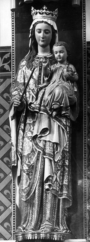 Vierge à l'Enfant avec couronne et sceptre