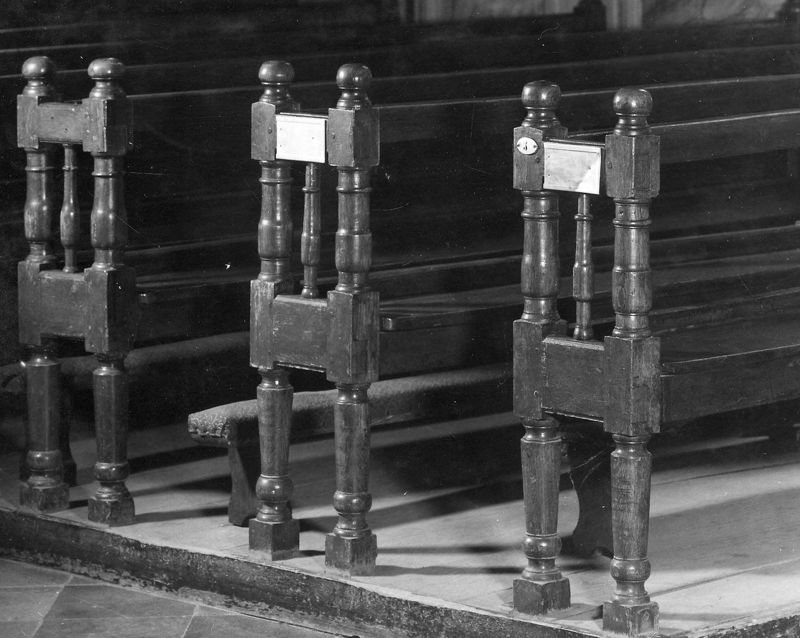 banc d'église / Eglise Saint-Jean-Baptiste[Membach]