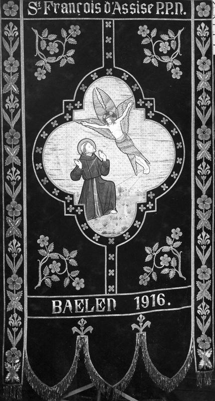 Bannière de la procession de la confrérie de saint François d'Assise