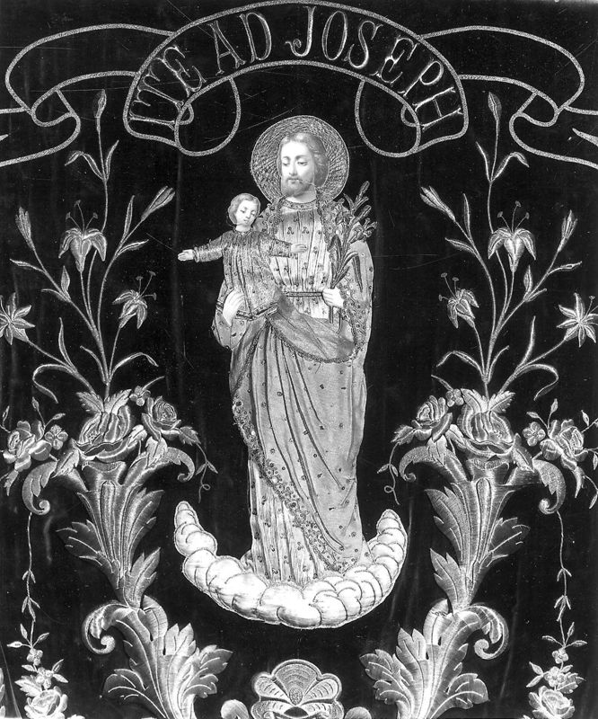 Bannière de procession de la confrérie de Saint Joseph de Nazareth