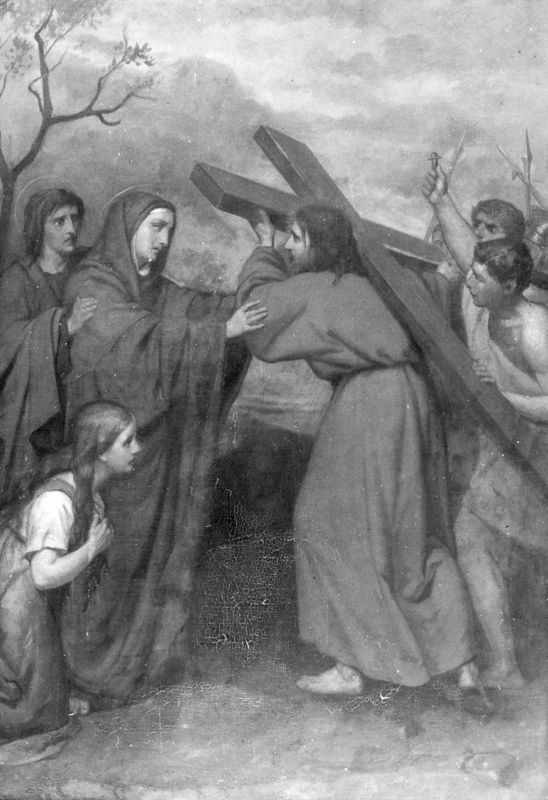 Jésus rencontre sa mère
