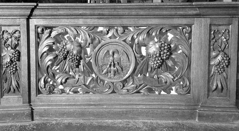 banc de communion / Kerk Sint-Amandus[Heldergem]