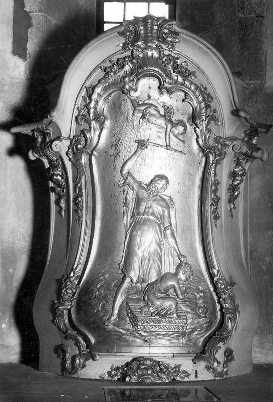 trône d'exposition[autel] / Eglise Saint-Ursmer[Lobbes]