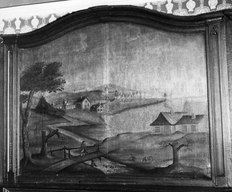 Paysage rural avec rivière