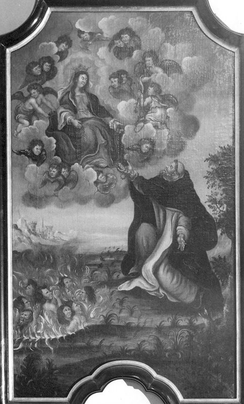 O.L.Vrouw schenkt de rozenkrans aan de H. Dominicus