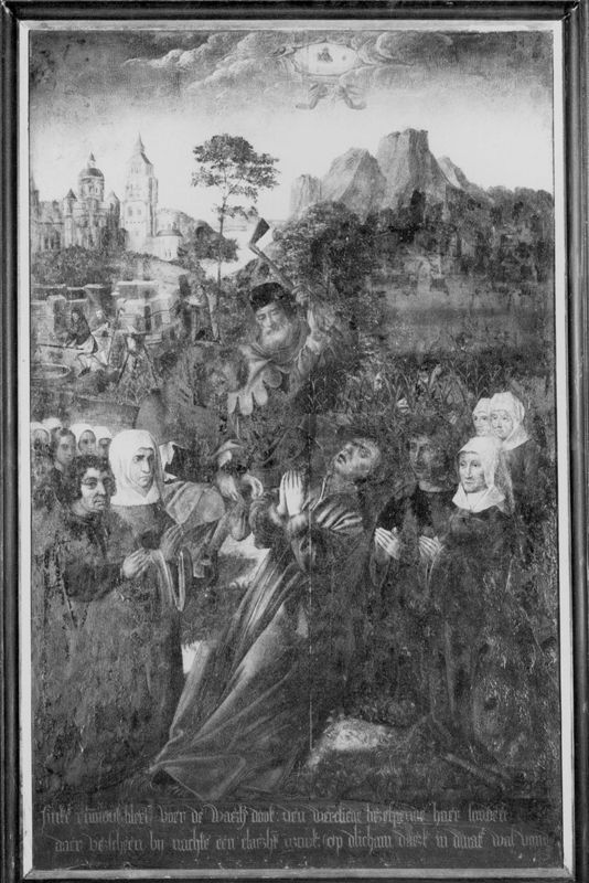 Moord van de H. Rumoldus door de arbeiders
Legende H. Rumoldus (paneel 13)