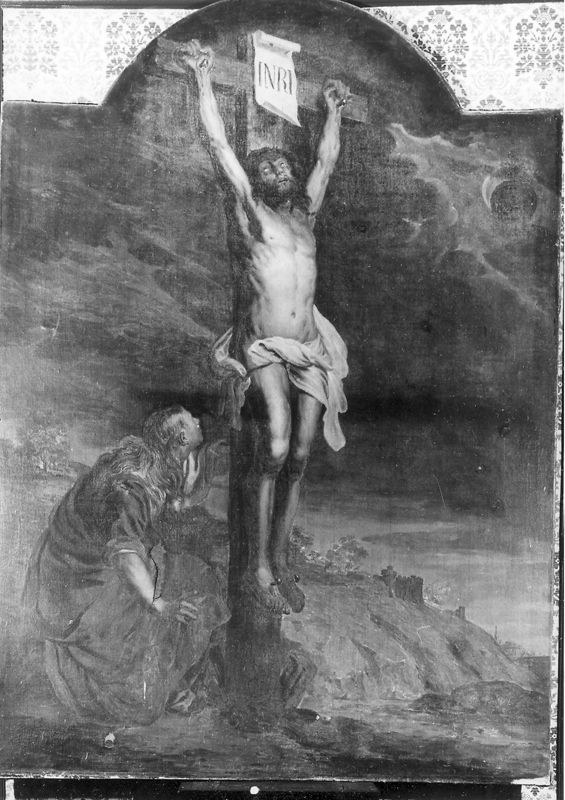 Jezus aan het kruis met H. Maria Magdalena