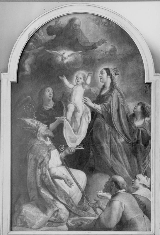 O.L.Vrouw met Kind vereerd door de H. Servatius