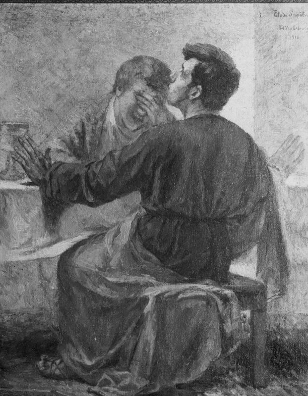 Studie van apostelen voor Het Laatste Avondmaal