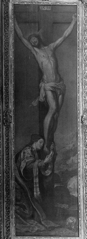 Christus aan het kruis met Maria-Magdalena