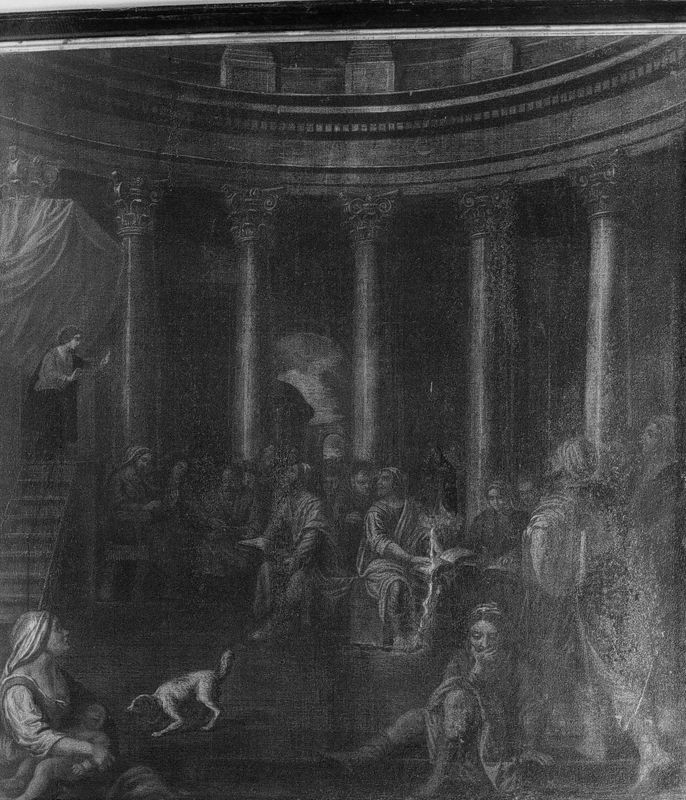 Jezus onderwijst de schriftgeleerden