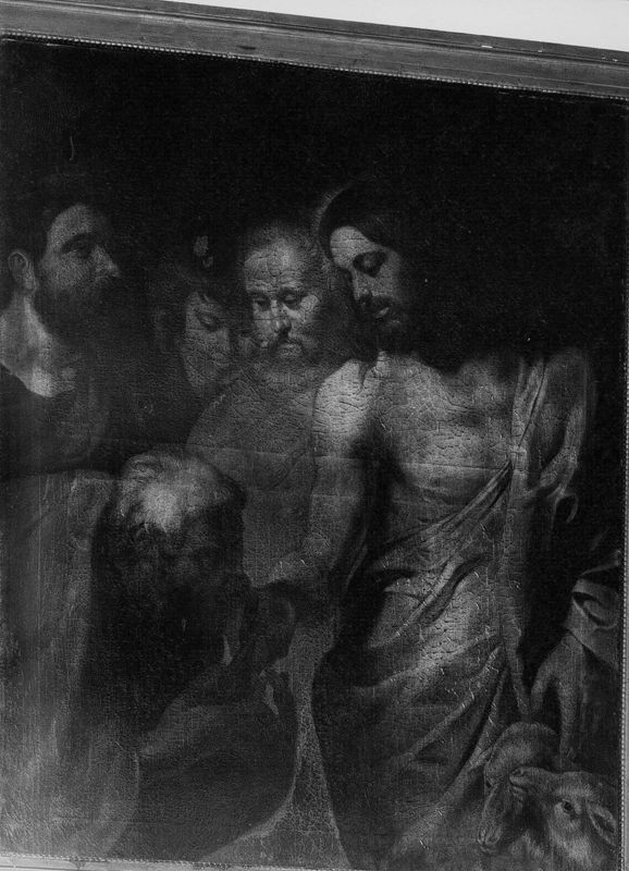 Jezus overhandigt de sleutels aan de H. Petrus