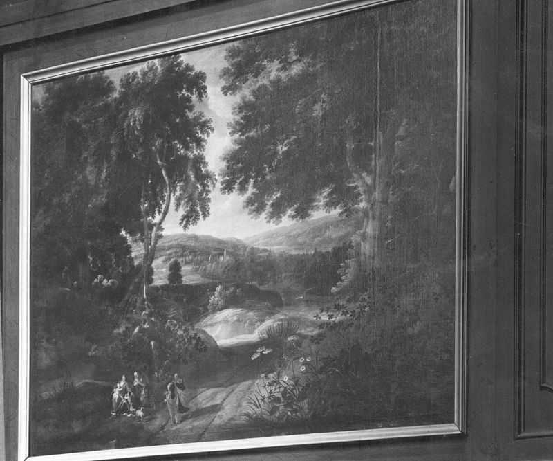 Landschap met de H. Familie en de kleine Johannes