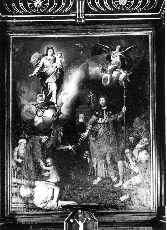 Saint Roch intercédent auprès de la Vierge en faveur des pestiférés