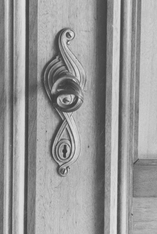 poignée de porte / Hôtel Solvay, Bruxelles, avenue Louise 224