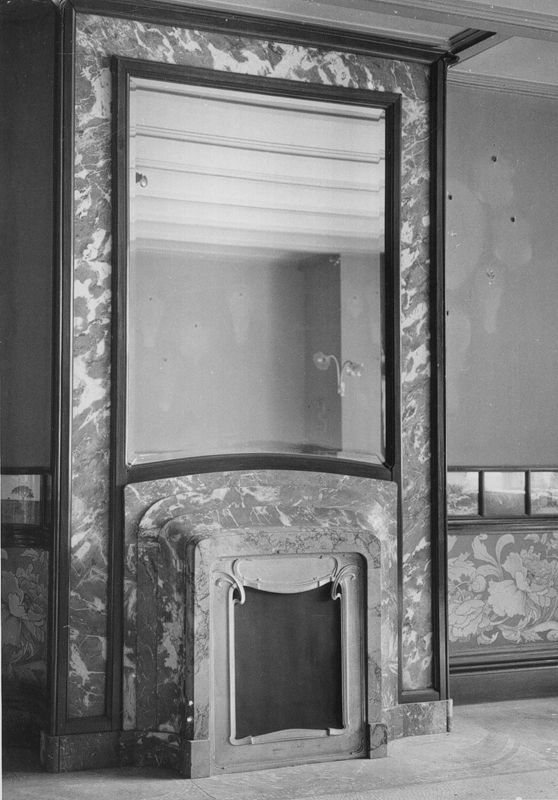 cheminée[élément d'architecture] / Hôtel Solvay, Bruxelles, avenue Louise 224