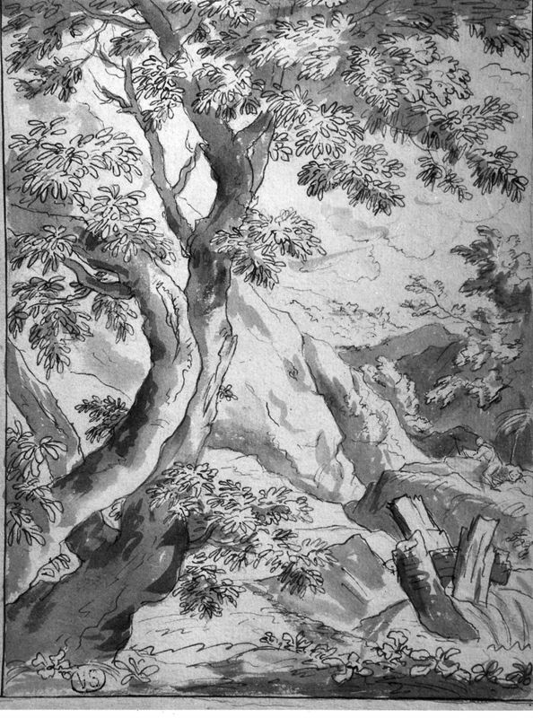 Landschap met de heilige Hiëronymus