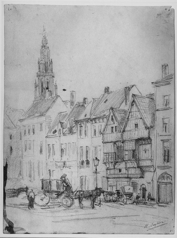 Burchtplein te Antwerpen