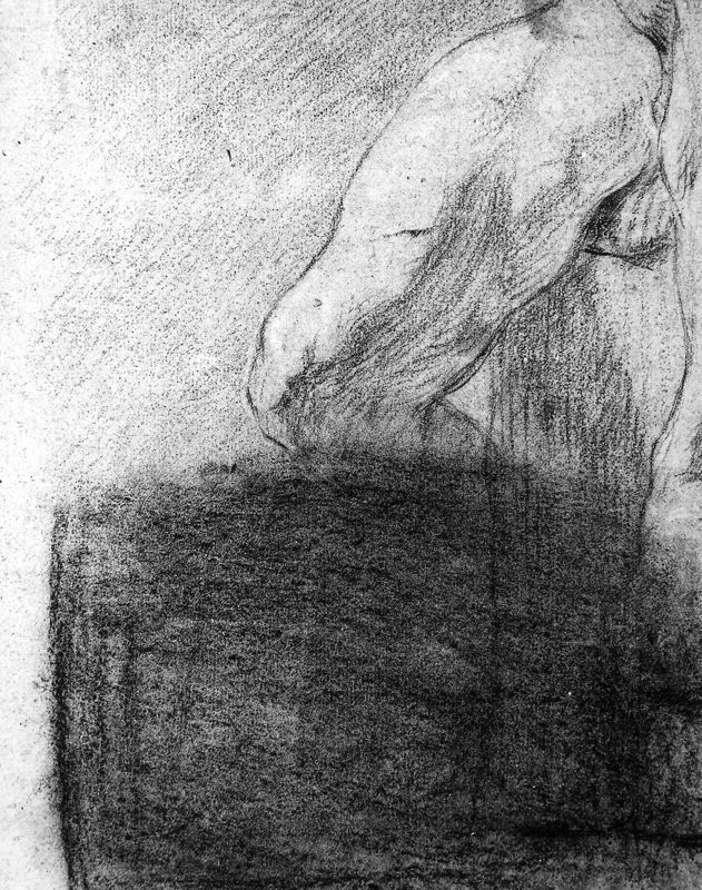 Fragment van figuurstudie