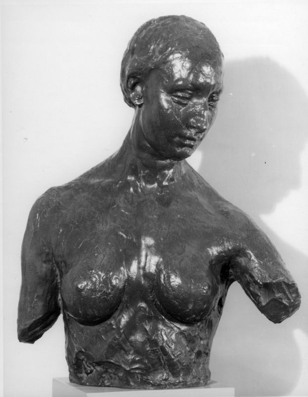 Torse de jeune femme / Torse penché / Buste de jeune fille / buste penché / Nel Wouters