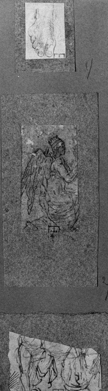 Album d'Arenberg :  fragment d'un pied droit