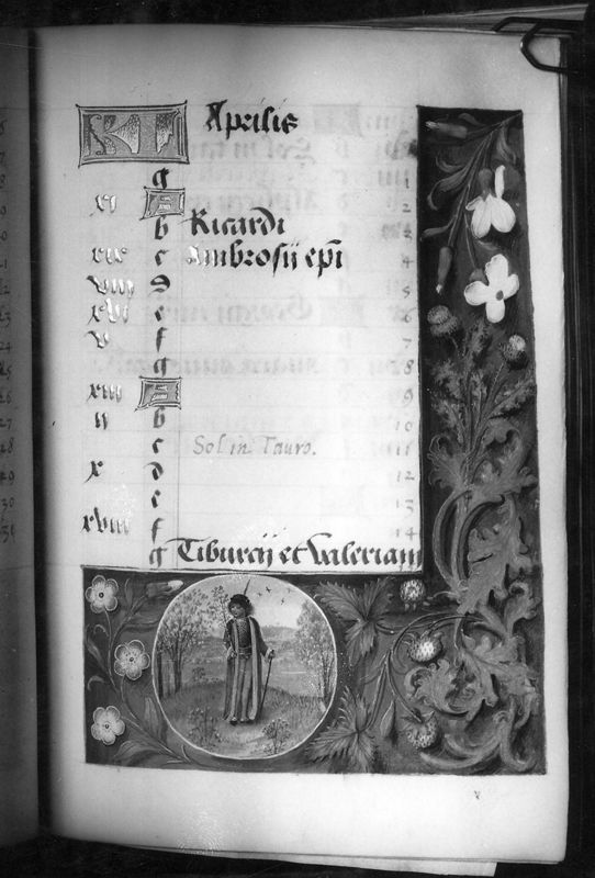 Livre d'Heures de John Donne (Heures Donne), usage de Sarum