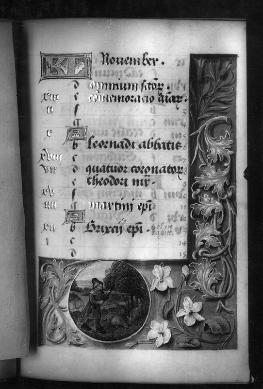 Livre d'Heures de John Donne (Heures Donne), usage de Sarum