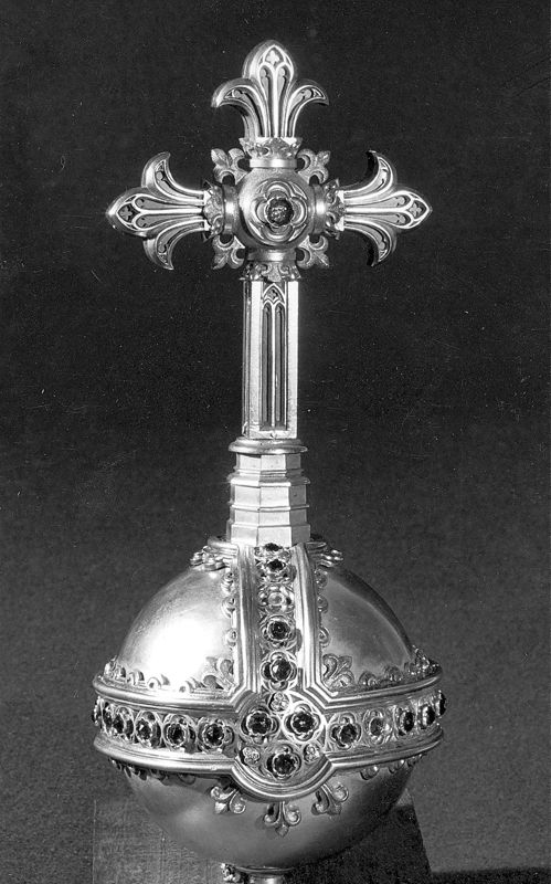globe crucifère[insigne] / Eglise Notre-Dame de la Chapelle[Bruxelles]