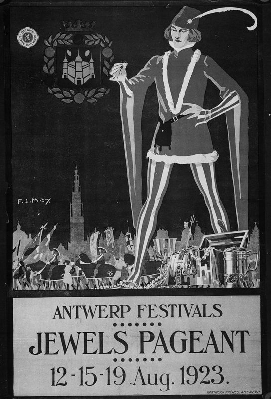 Antwerp Festivals, Jewels Pageant, 1923