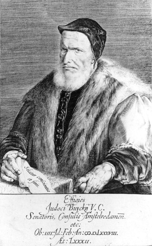 Portret van J. Buyck, Wethouder van Amsterdam