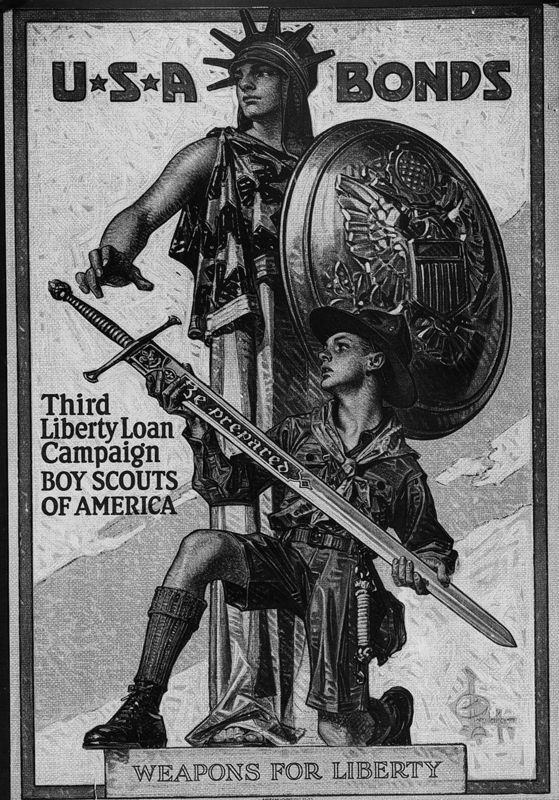 U.S.A Bonds Third Liberty Loan, Boy Scouts of America, Weapons for liberty