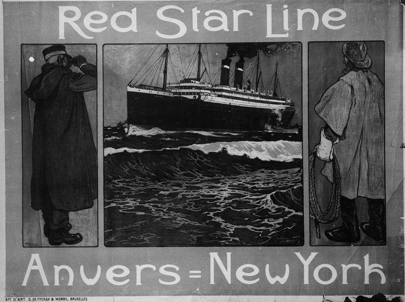 Red Star Line, Anvers=New York