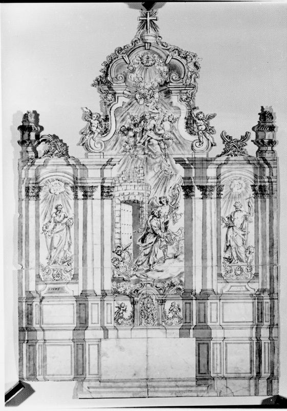 Projet pour un autel à retable