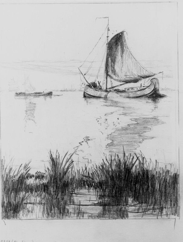 De haven uit