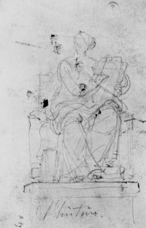 Figuur die de Geschiedenis symboliseert