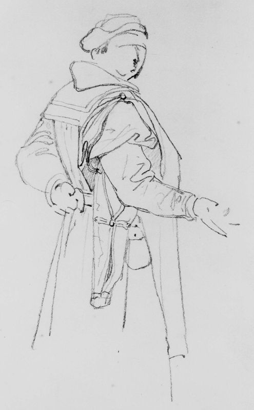 Man in driekwart rugzicht