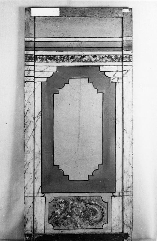 Zijscherm van marionttentheaterdecor