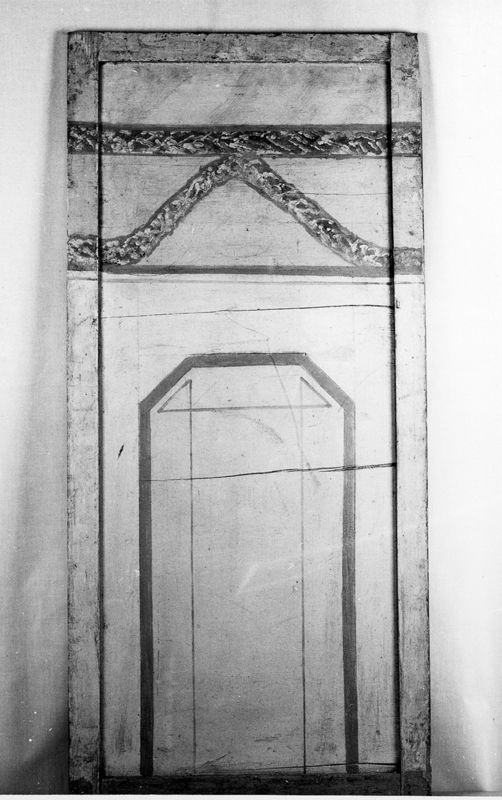 Zijscherm van marionttentheaterdecor