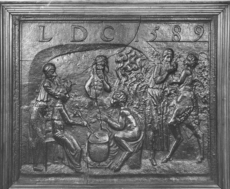 Décor avec scène de sorcellerie