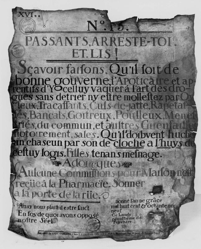 Placard de pharmacie