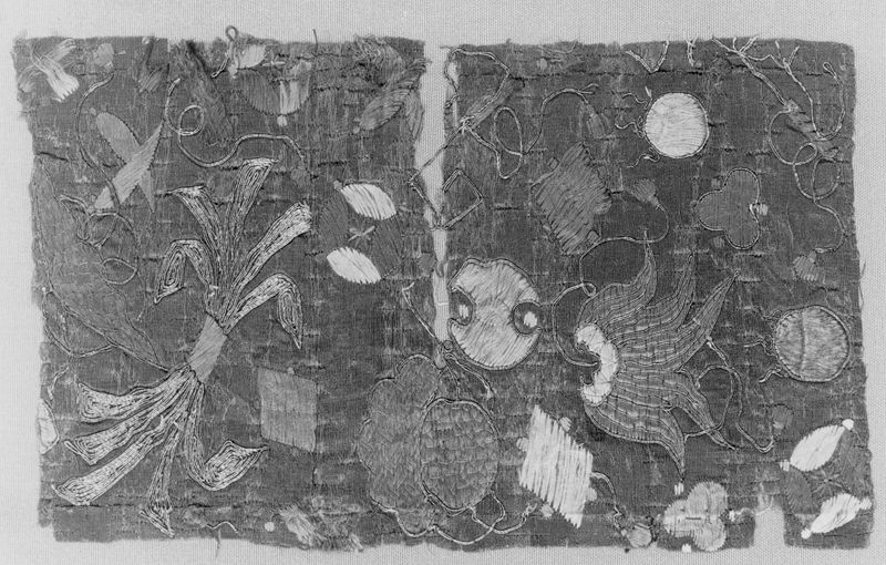 fragment van een vrouwenkleed