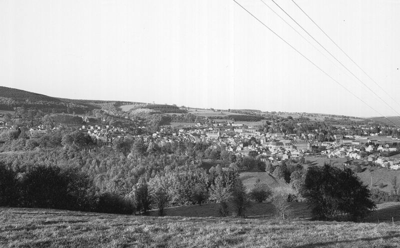 Vue de Stavelot à partir de la route du hameau de Wanne
