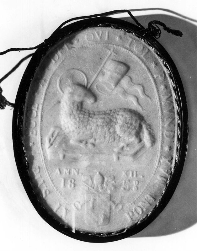 relief[sculpture] / Abdij Sint-Trudo[Male]